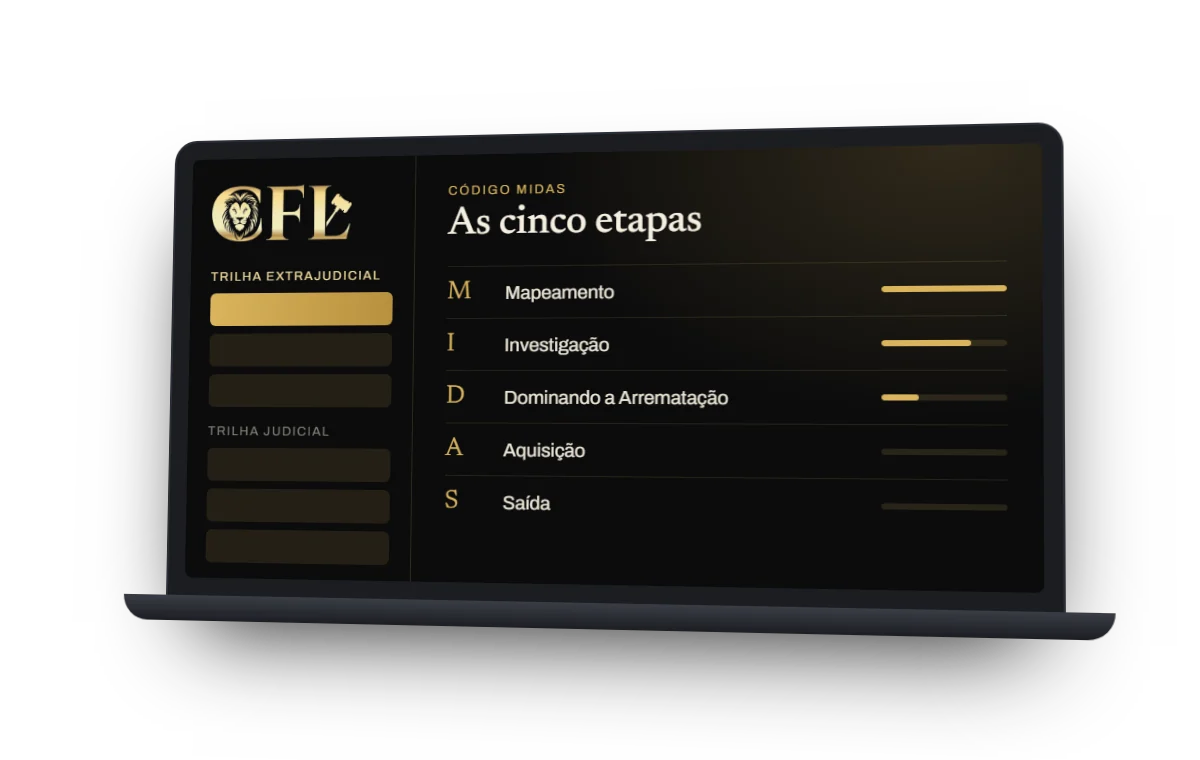 Notebook mostrando as cinco etapas do Código MIDAS na área do CFL
